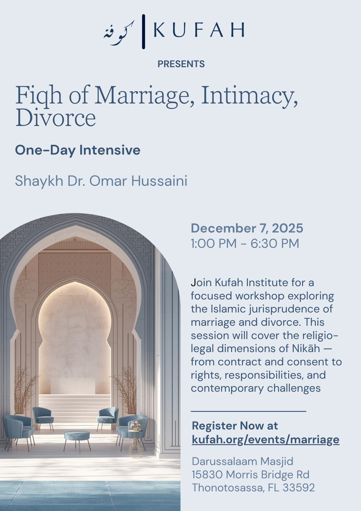 Fiqh of Marriage Workshop Flyer