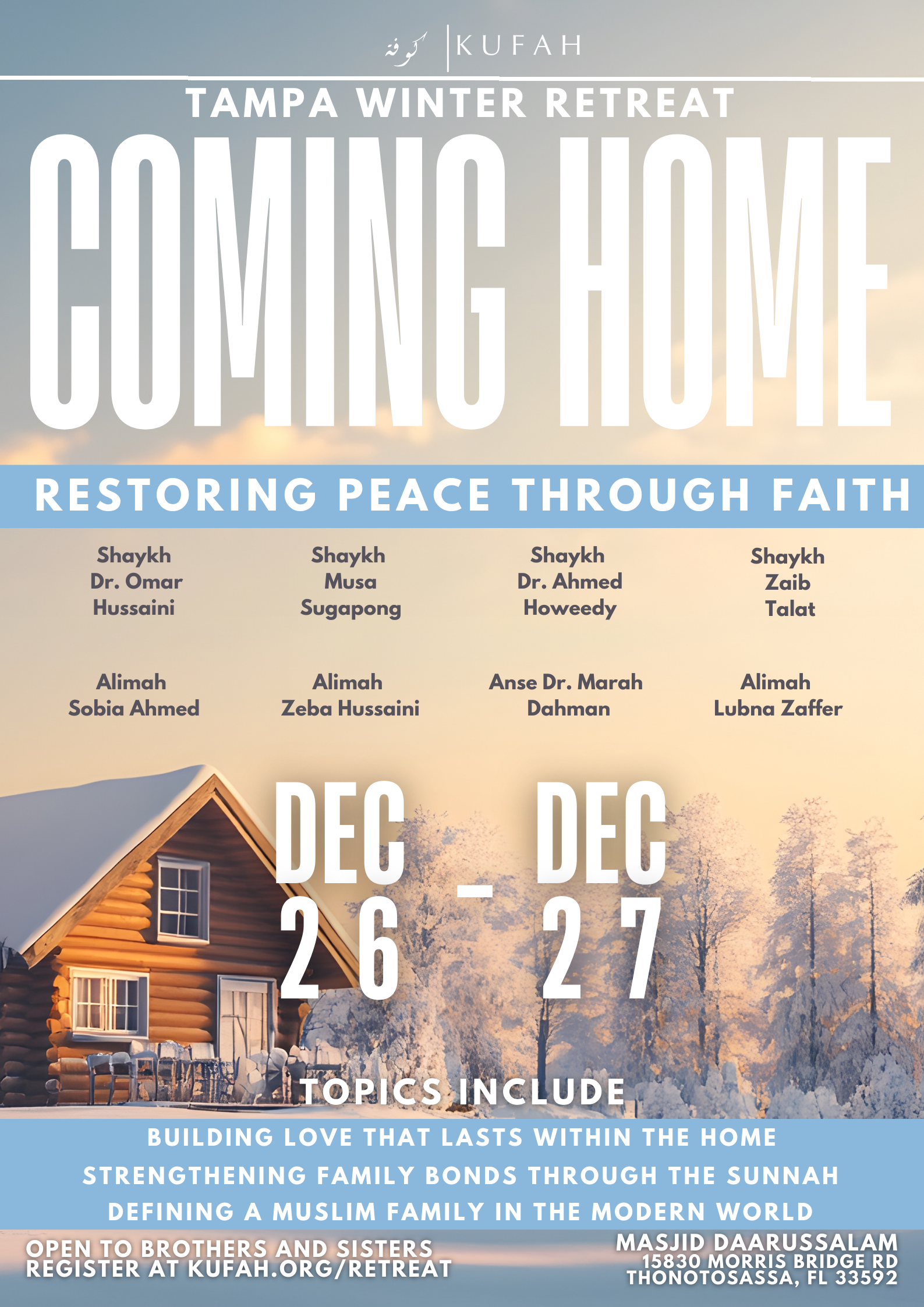 Coming Home Retreat Flyer